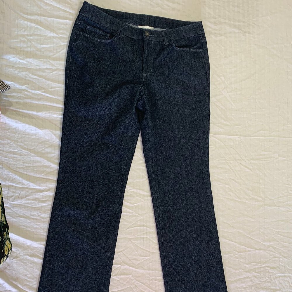 Christopher & Banks Deep Blue Straight Leg Jeans